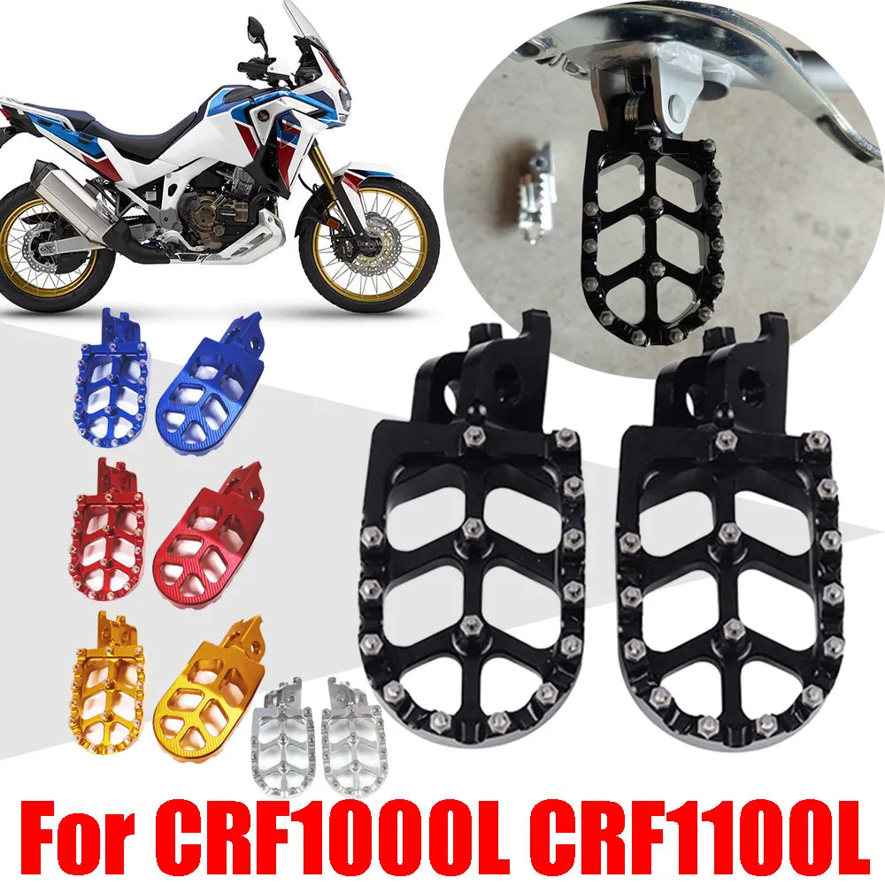 For Honda CRF1000L CRF1100L Africa Twin CRF1100 CRF1000 CRF 1000 1100 L Motorcycle Accessories Footrest Footpegs Foot Pegs Pedal