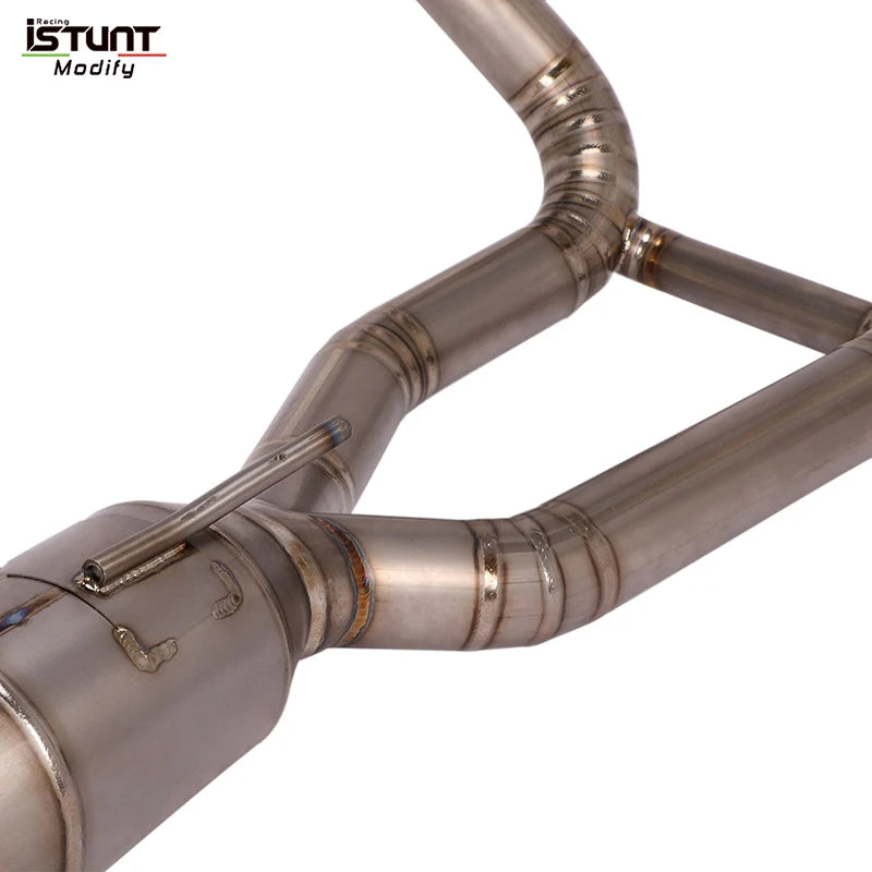 Titanium Alloy Front Link Pipe Full System Motorcycle Exhaust Escape Slip On For BMW R1250 R 1250 R RS RT GS Adventure 2019 2020