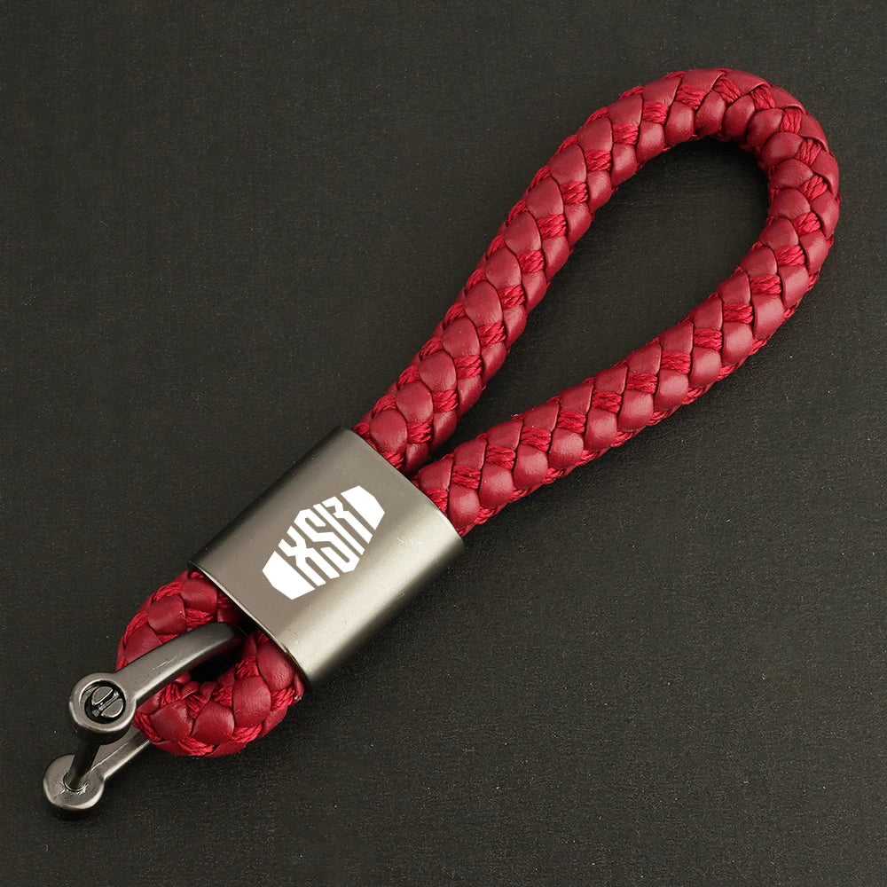With Logo "XSR" For Yamaha XSR700 XSR900 XSR 700 900 2015-2023 Motorcycle Keychain Keyring Key Chains Lanyard Chain Key Rings