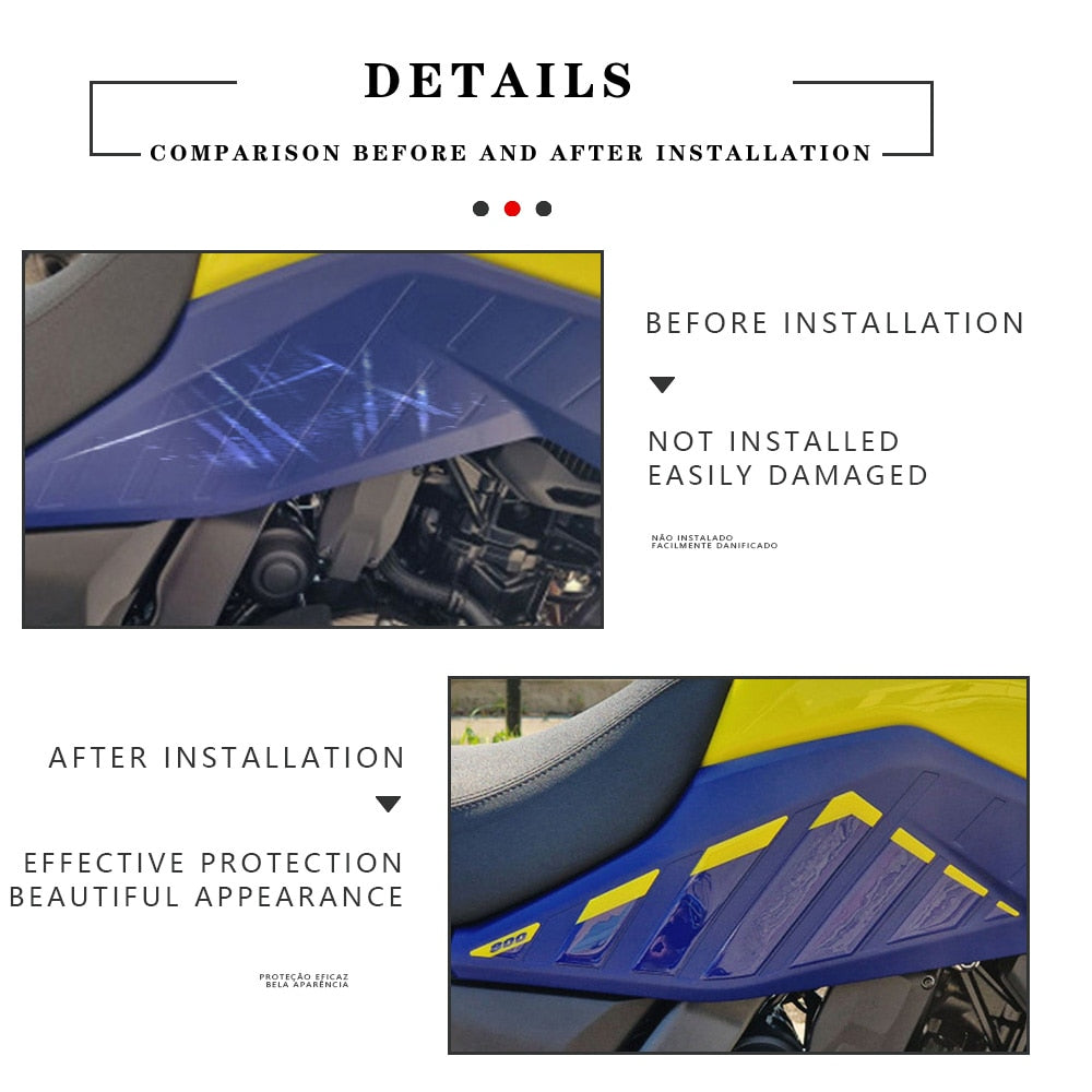 NEW V Strom 800DE Full Set of 3D Resin Stickers For Suzuki V STROM 800DE Motorcycle Accessories 3D Epoxy Resin Stickers