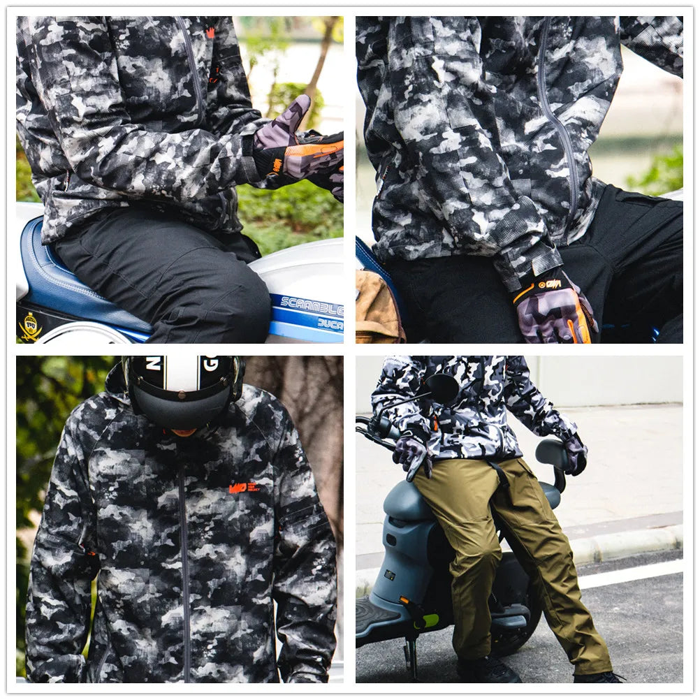 Motorcycle Jackets Mens Casual Moto Riding Jacket Coats Summer Breathable Mesh Waterproof Motocross Racing Jacket