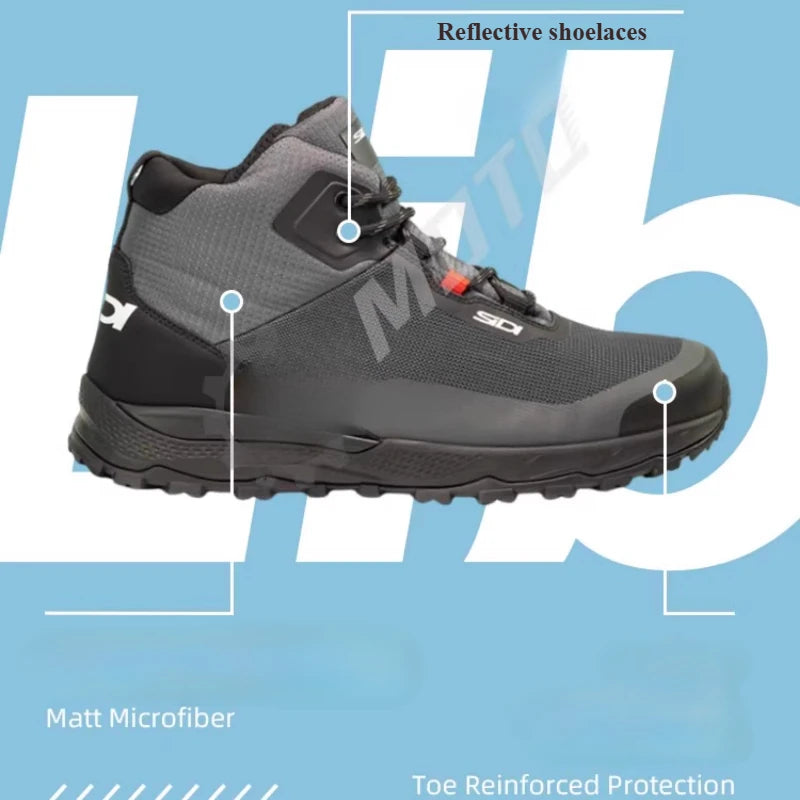 LIBER Motorcycle Boots Moto Street Gear 36-44 Leisure Moto Travel Botas Black CE Mid/Low Motorbike Shoes Motorcycle Equipments