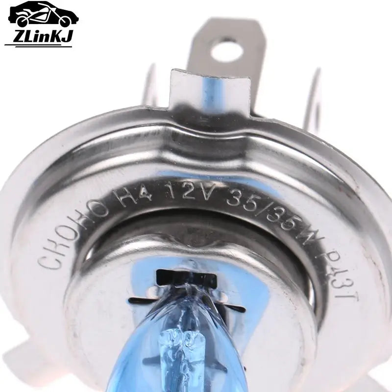 2PCS High Quality Scooter Moped Motorcycle Headlight Bulb H4 P43T 12V 35/35W White Light