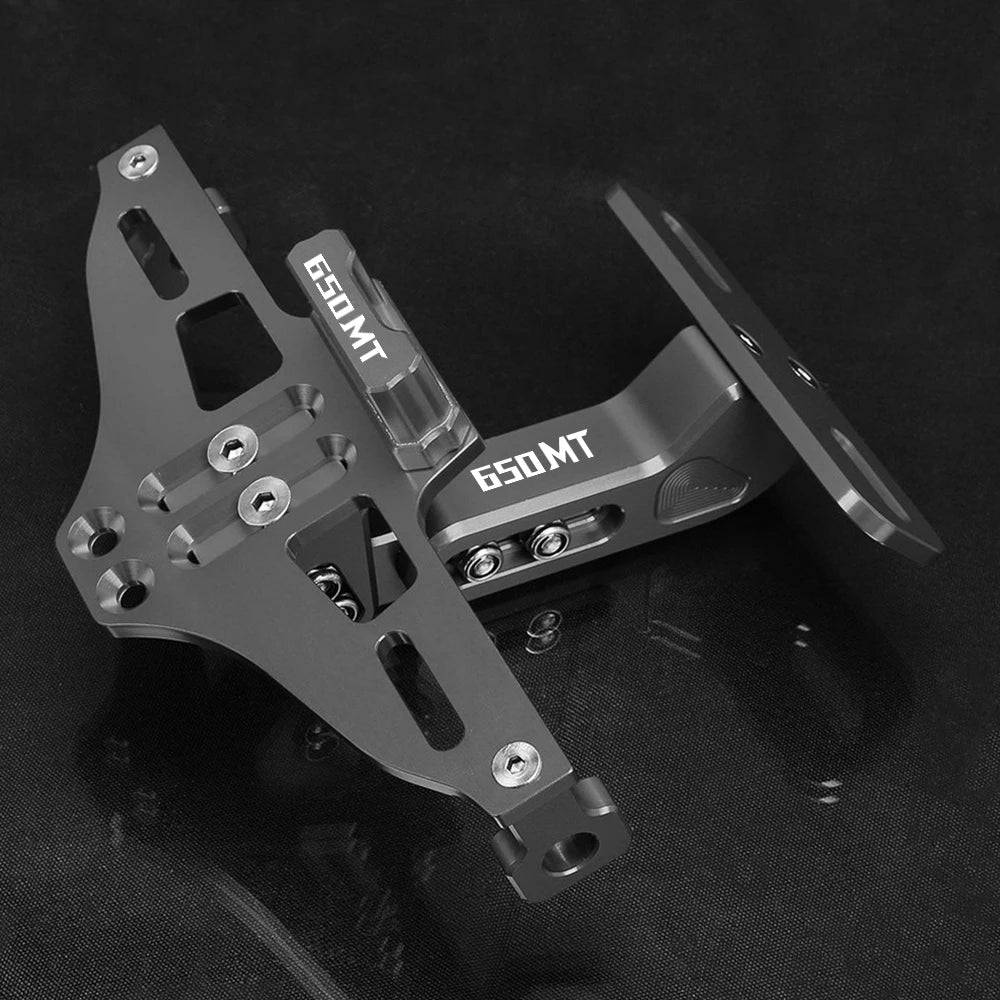 For CFMOTO CF MOTO 650MT 650 MT ALL YEARS 2024 2023 2022 2021 Motorcycle Rear License Plate Bracket Holder LED Turn Signal Light