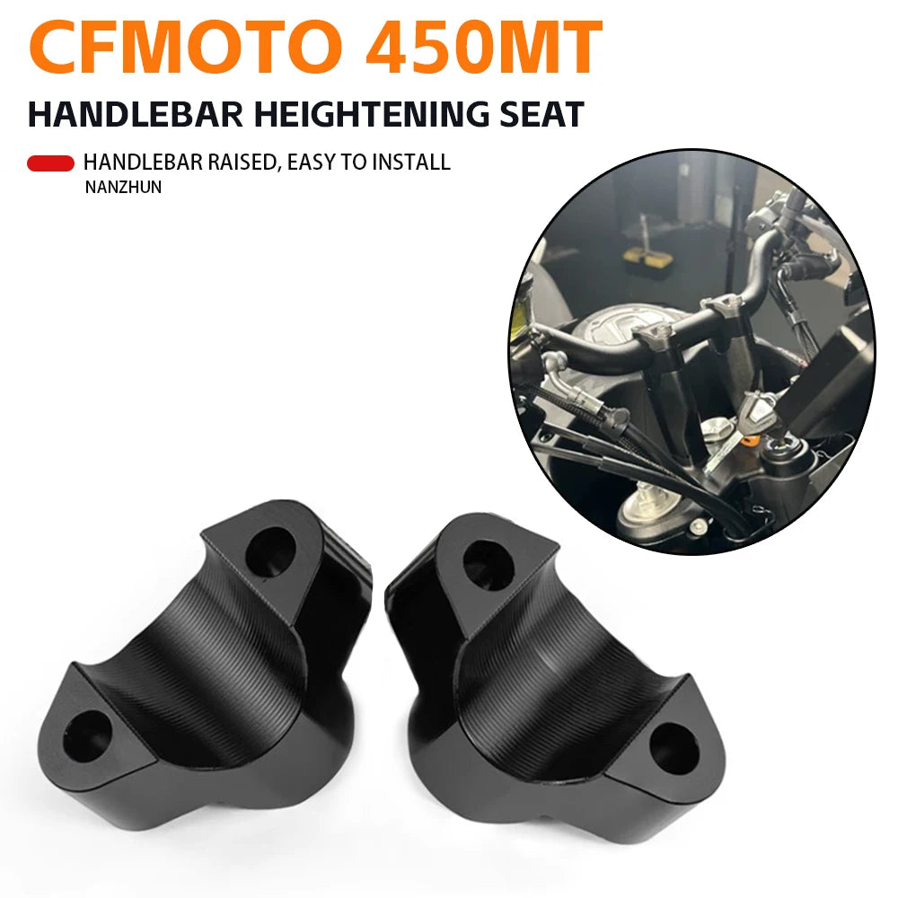 Motorcycle Universal Handlebar Riser Bar Mount Handle Clamp For CFMOTO 450MT 450 MT CF MOTO 450MT MT450 IBEX 450 Accessories