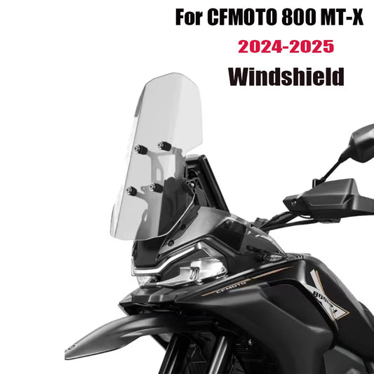 For CFMOTO 800 MT-X 800MTX 800MTX  NEW Anti Windshield 800MT-X 800MT X Motorcycle Heightened Windshield  Accessorie 2024-2025