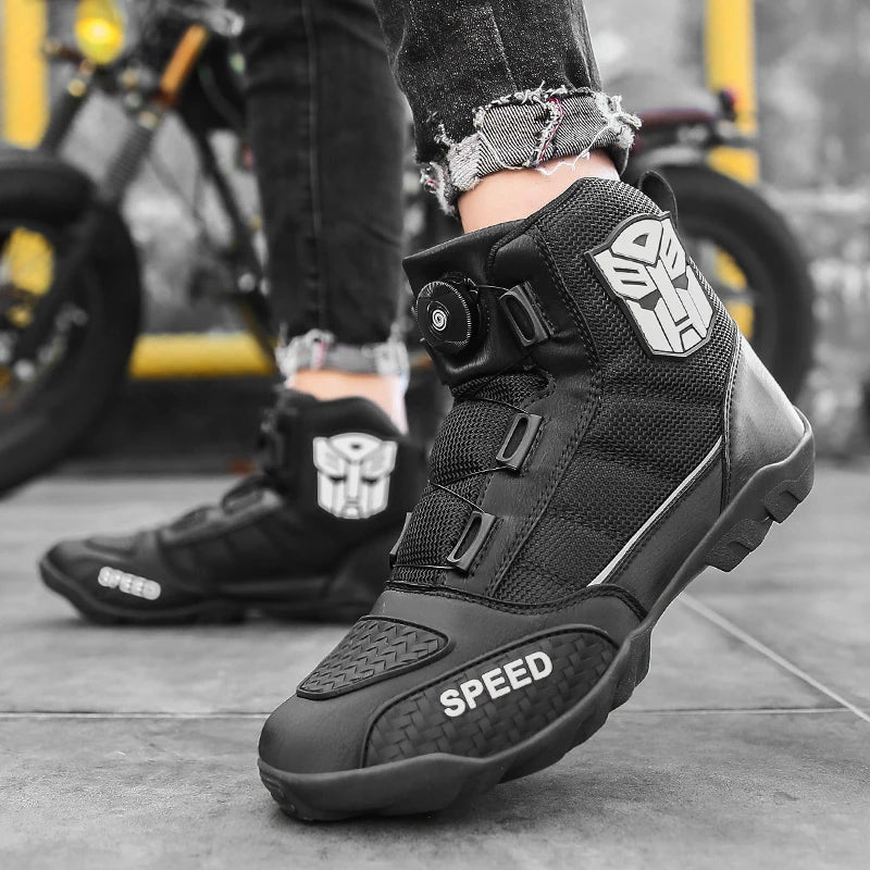 Motocross Boots Professional Men's Off-Road Vehicle Botas Motobiker Riding Boots Motorcycle Shoes Men Botas Moto shoes