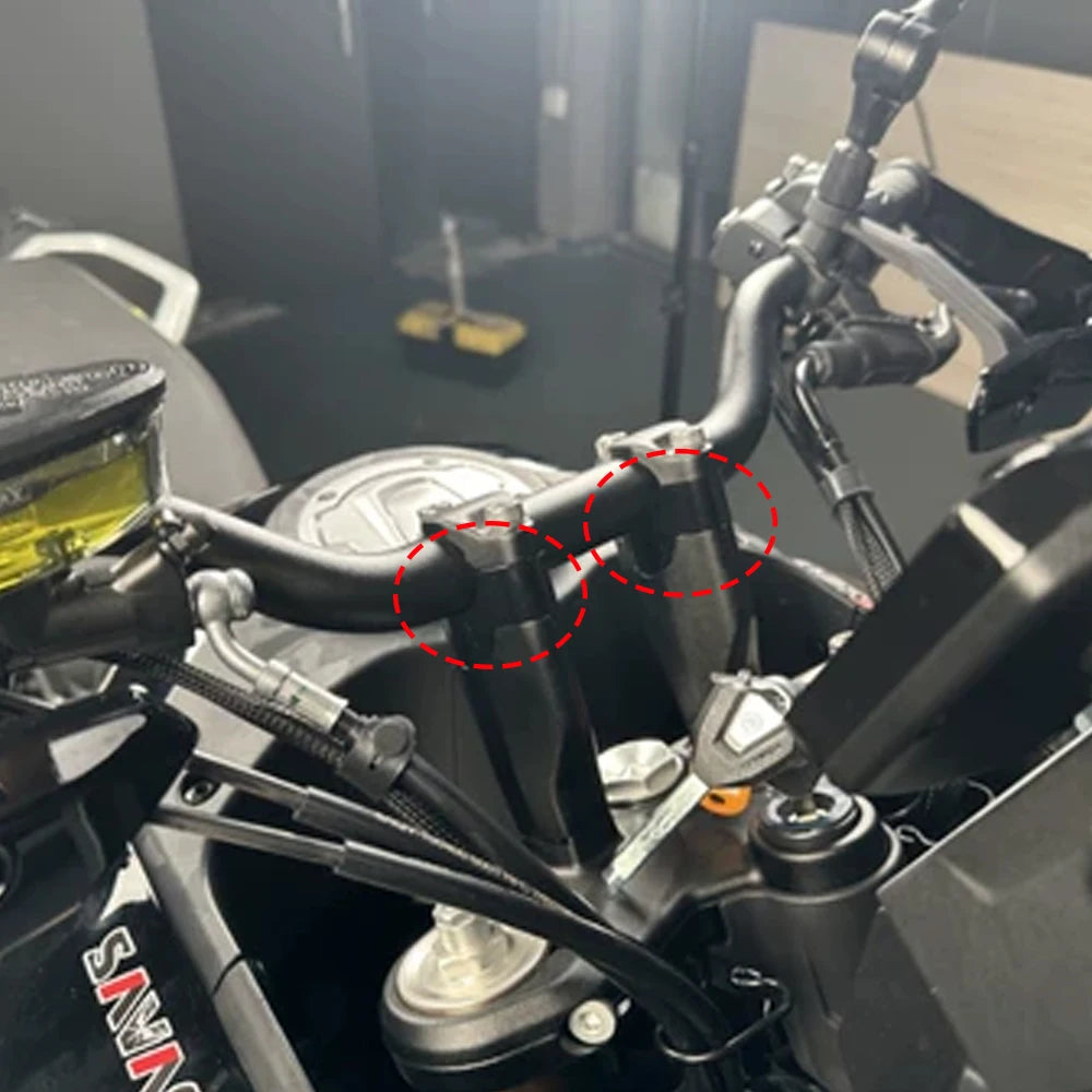 Motorcycle Universal Handlebar Riser Bar Mount Handle Clamp For CFMOTO 450MT 450 MT CF MOTO 450MT MT450 IBEX 450 Accessories
