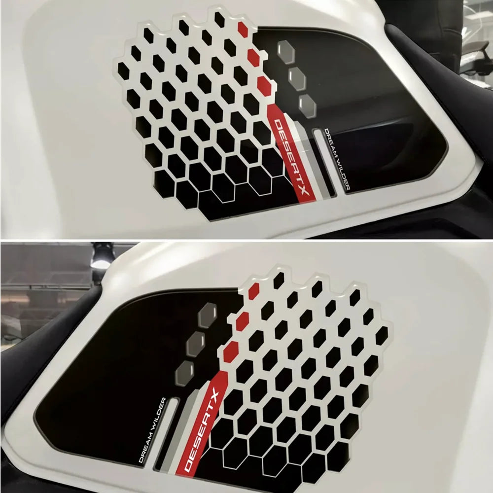 For Ducati Desert X DesertX desertX 2022 2023 motorcycle fuel tank 3D sticker knee anti-skid sticker