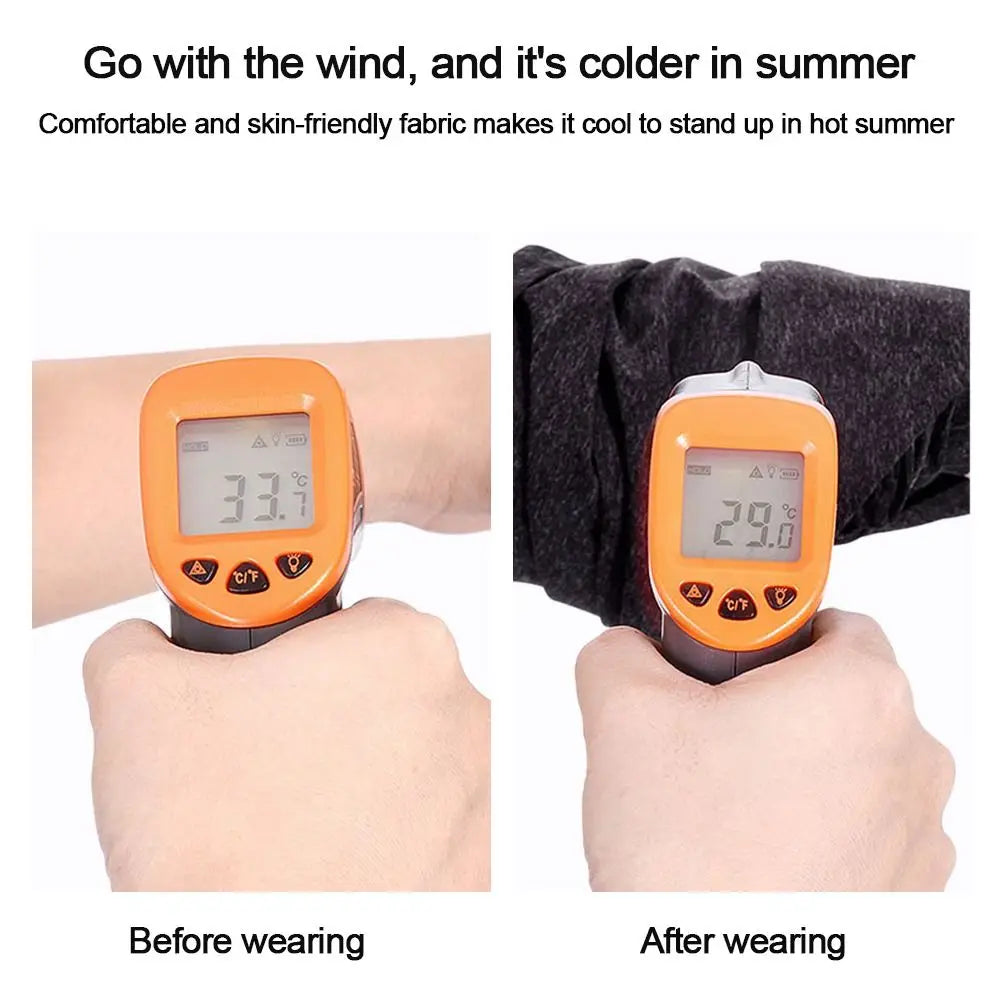1Pc Ourdoor Cycling Hiking Camping Hunting Running Ice Silk Neck Tube Scarf Bandana Bike Anti-UV Face Bandana Magic Scarf Women