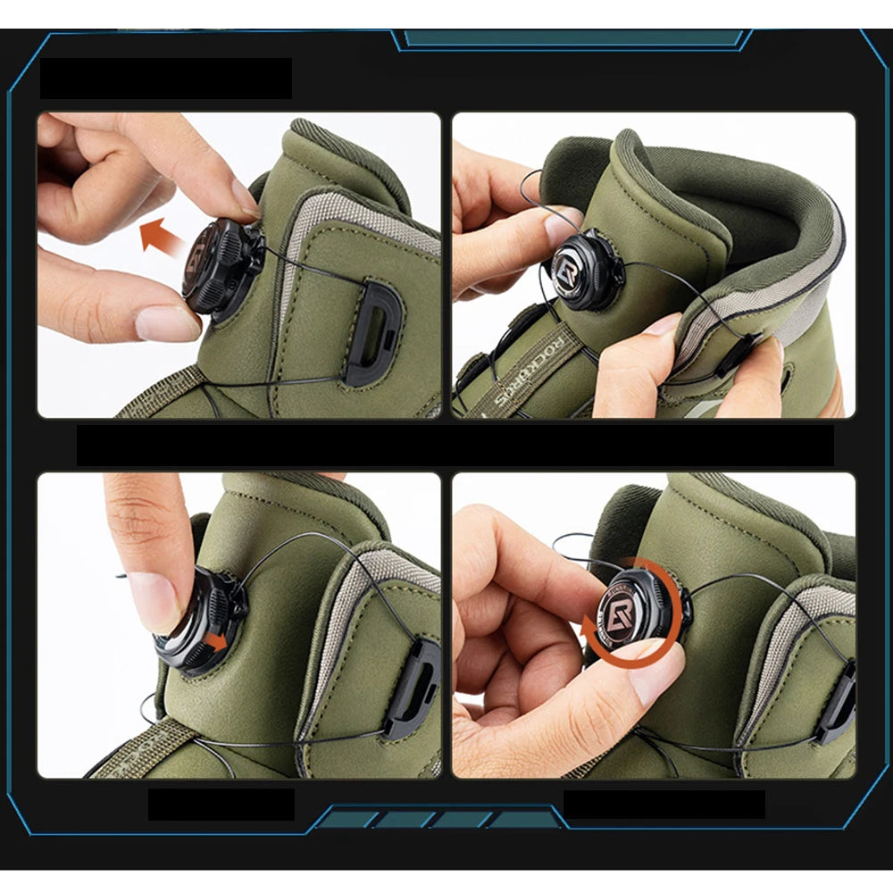 ROCKBROS Cycling Motorcycle Shoes Men Women Bike Shoes Flat Boots MTB Road Casual Sports Footwear Hiking Bicycle Sneakers