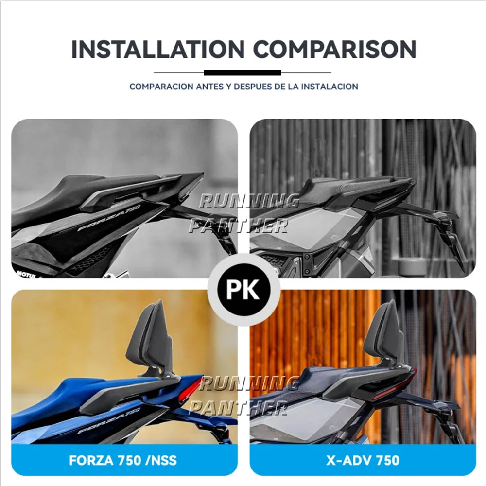 Motorcycle Backrest Suitable For Honda NSS750 X-ADV 750 2021 2022 waterproof strong wear-resistant water proof