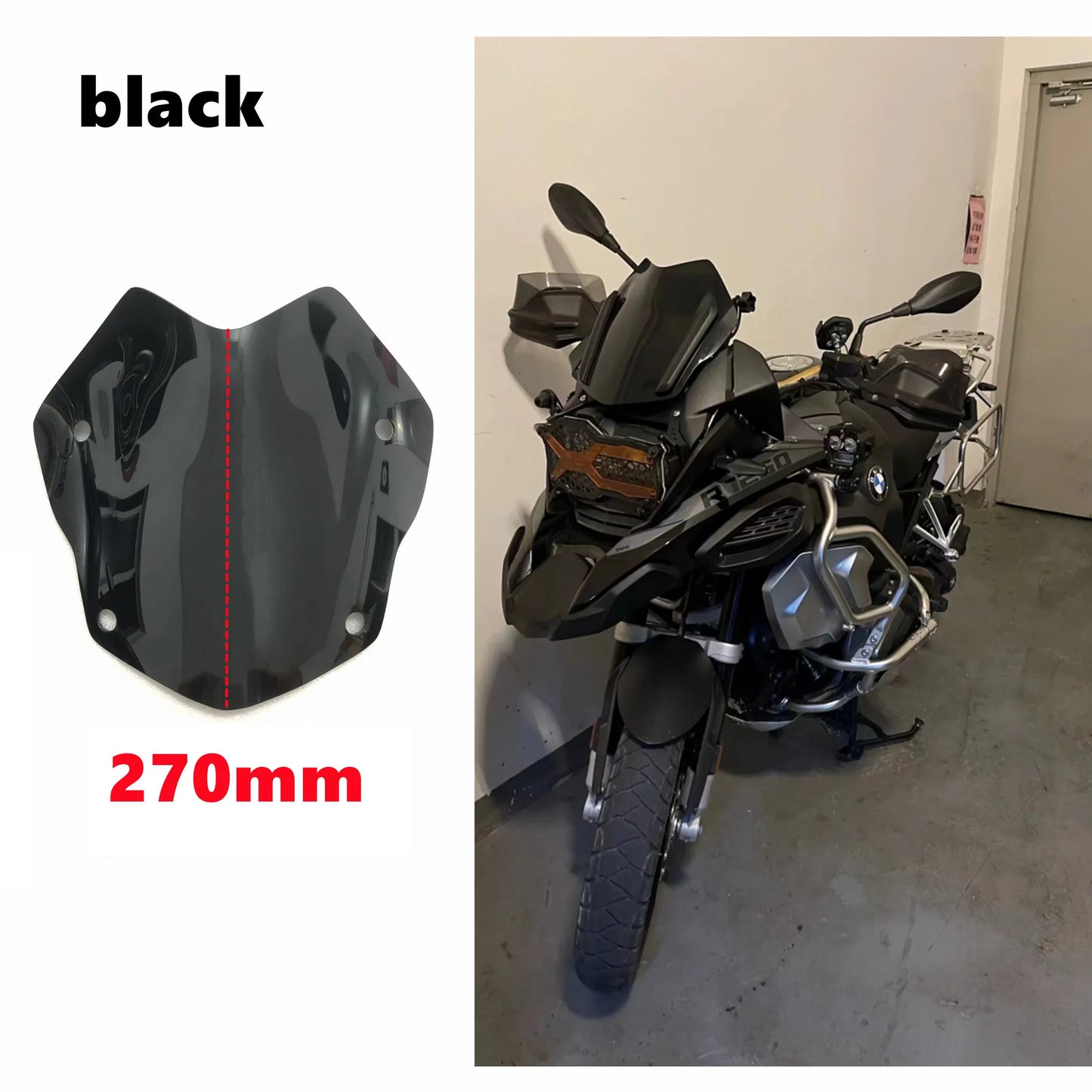 For BMW R1250GS R1200GS Adventure R1250 GS LC ADV Windshield Windscreen Wind Shield Screen Deflector Spoiler Protector 2013-2022