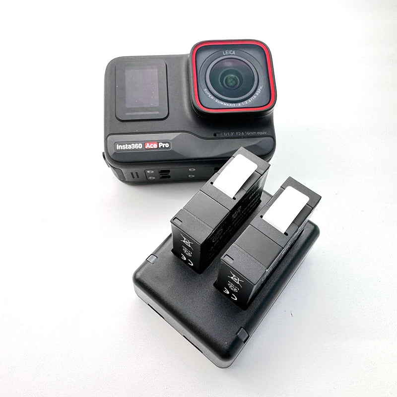 New Version Battery For Insta360 Ace Pro & Ace Optional Fast Charger Box with TF Card Storage For Insta 360 Camera Accessories