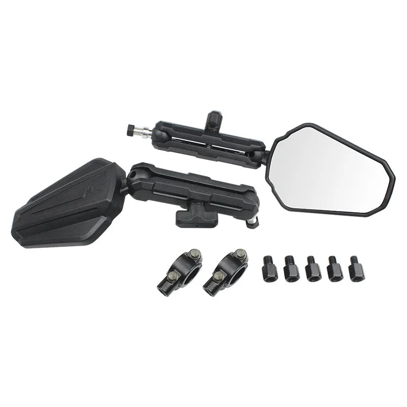 2pcs Directional ball all-round rotation folding ADV Off-road scooter retrofit rearview mirror mirrors mirrors mirrors