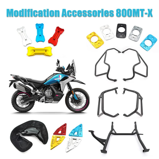 For CFMOTO 800MT-X Motorcycle Center Bracket Frame Bumper 800 MTX Modification Accessories Foot Support Shield MTX800 Seat Cover