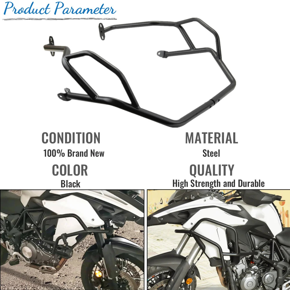 TRK 502X Engine Guard Bumper Motorcycle Highway Crash Bar For Benelli TRK502 TRK502X 2017 2018 2019 2020 BJ500GS-A Accessories