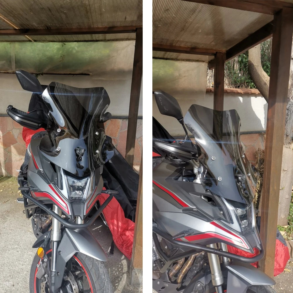 For Loncin VOGE 500DS 500 DS 650 650DS Motorcycle Heightening Widening Windshield Front Wind Shield Deflector Windscreen Guard