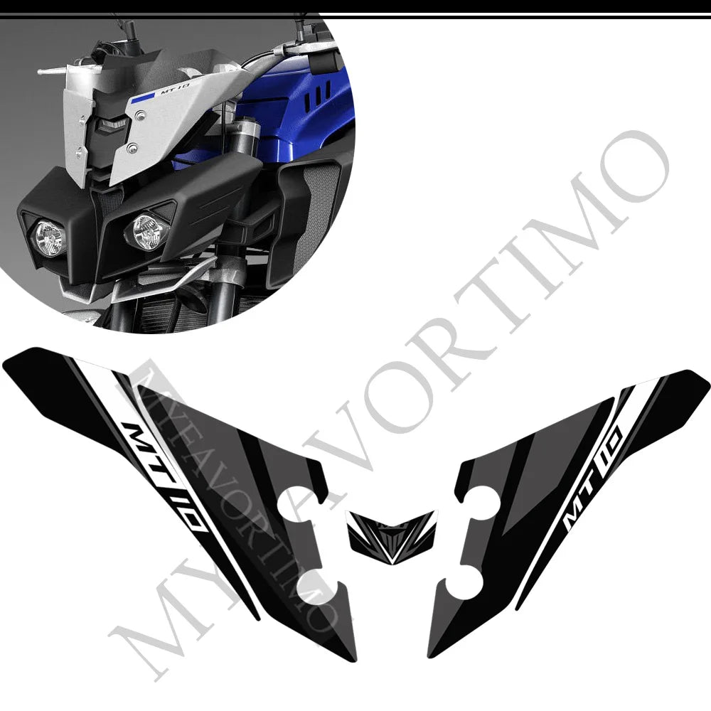 For Yamaha MT10 FZ moto Stickers Tank Pad Protector Fairing Fender Motorcycle Knee Decal Fuel MT-10 2016-2021