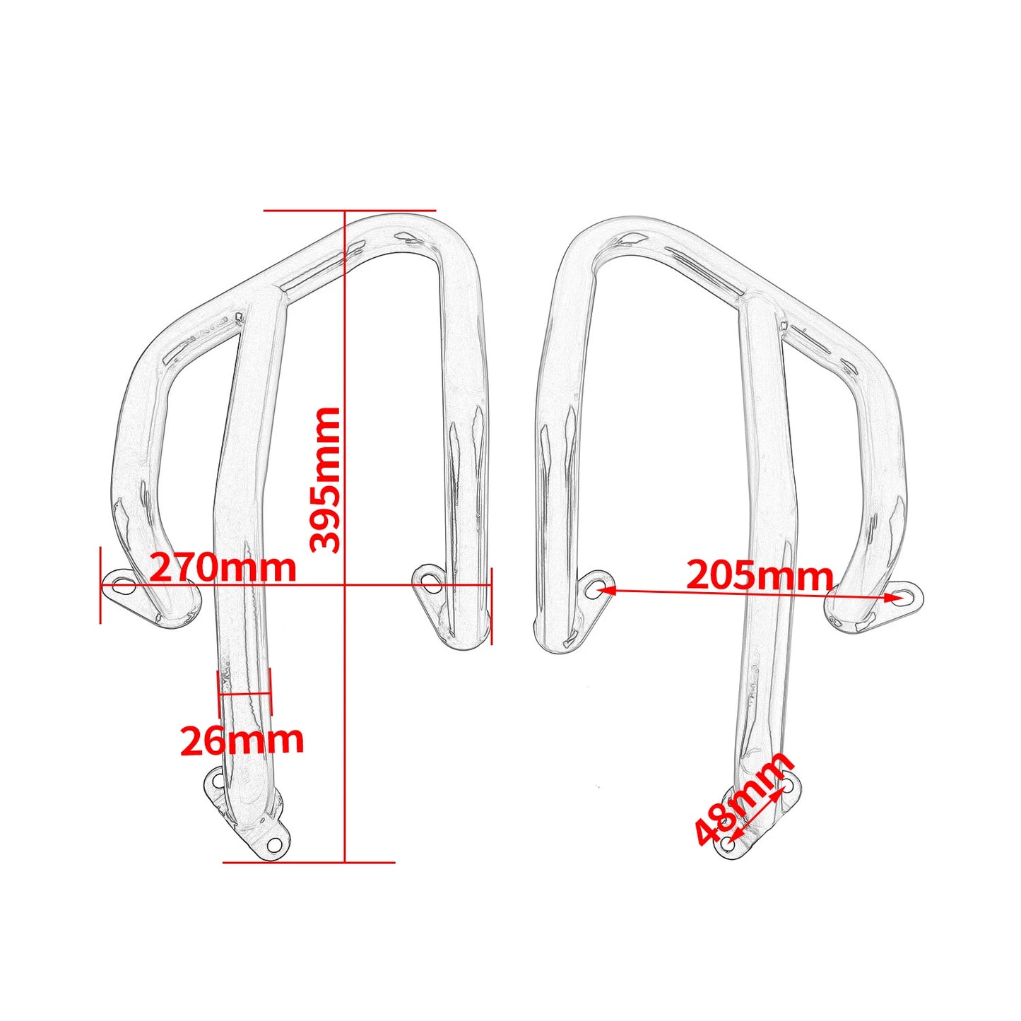 For KTM 390 Adventure 2020-2023 Accessories Steel Highway Carsh Bar Engine Guard Motorcyle Bodywork Frame Protection Bumper Kits