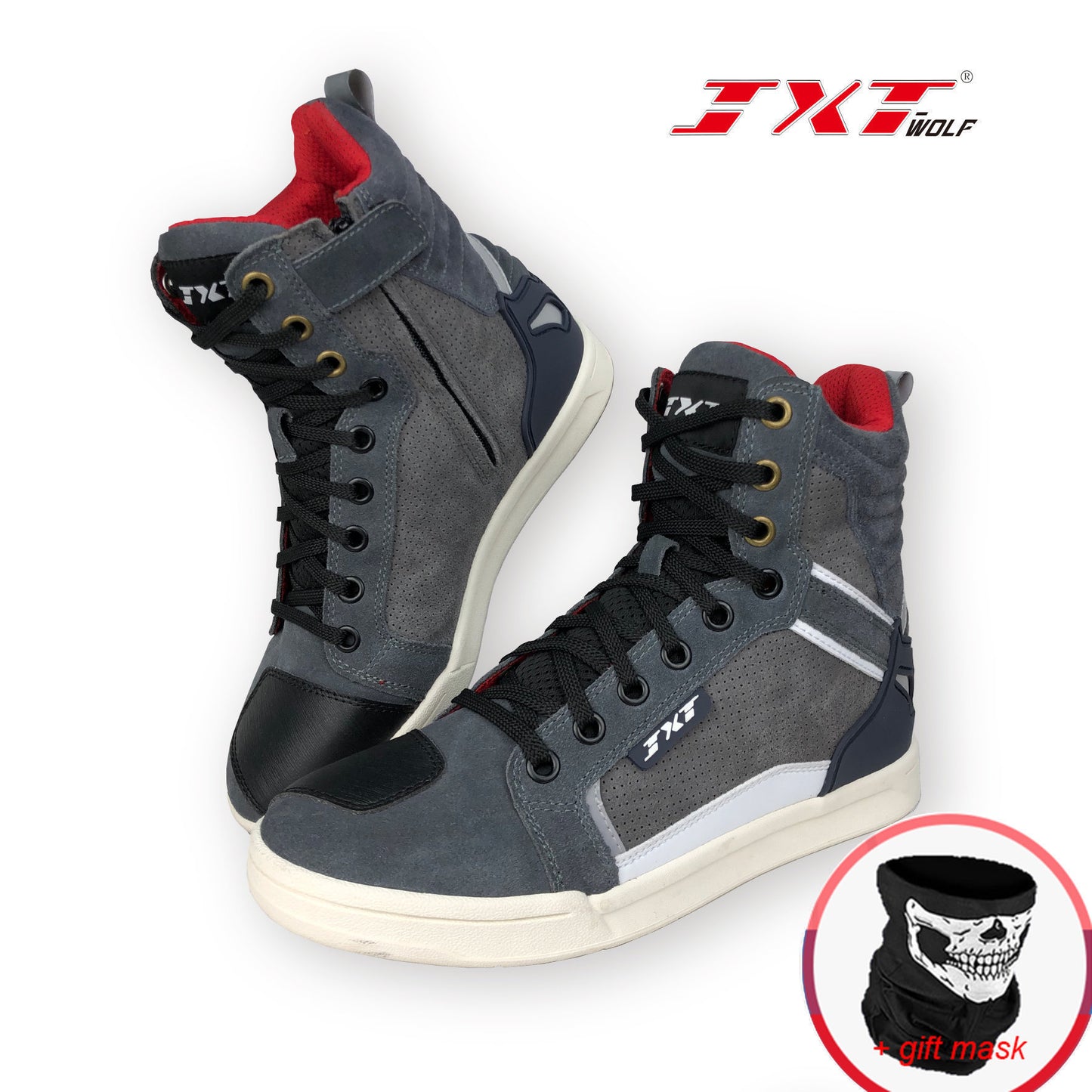 Men's Motorcycle Shoes Four Seasons Motorbike Gear Shift Breatheable Anti-fall Rider Road Racing Casual Shoes Boots