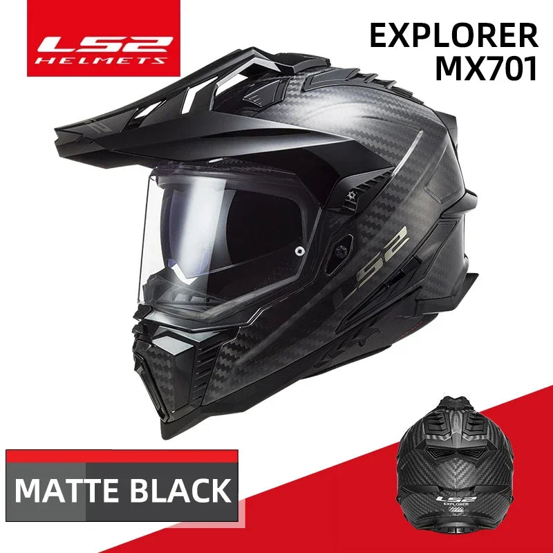 Original LS2 MX701 EXPLORER Off-road Motorcycle Helmet Ls2 MX701 Motocross Helmets Capacete Casco Moto Casque