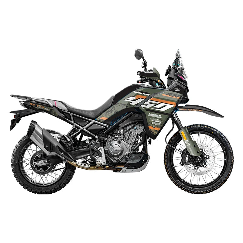 Pattern Printing Stickers Kits for Motorcycle Protection and Decoration, Used for CFMOTO 450MT, Various Styles