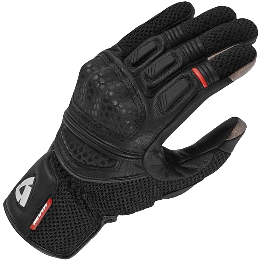 Revit Dirt 2 Mens Leather Motorcycle Gloves Black Motorbike Gants Moto GP Off Road Racing Riding Guantes