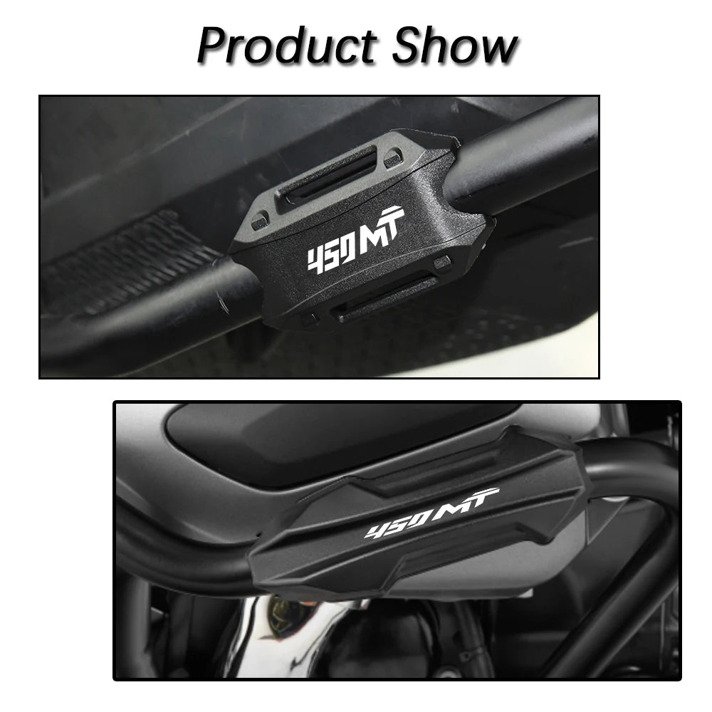 Motorcycle Accessories 25mm Bumper Engine Guard Protector Block Crash Bar Decorative For CFMOTO CF MOTO 450MT 450 MT 2024 2025