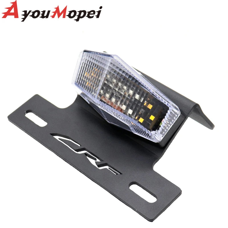 LED Tail Light Turn Signal Fender Eliminator License Plate Frame Holder Kit For HONDA CRF300L CRF 300L 300 L RALLY 2021 +