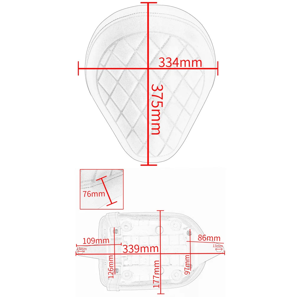 CM CMX 1100 Front Rear Pillion Passenger Pad Seat For Honda Rebel CM1100 CMX1100 2021-2024 2023 Motorcycle Driver Cushion Cover