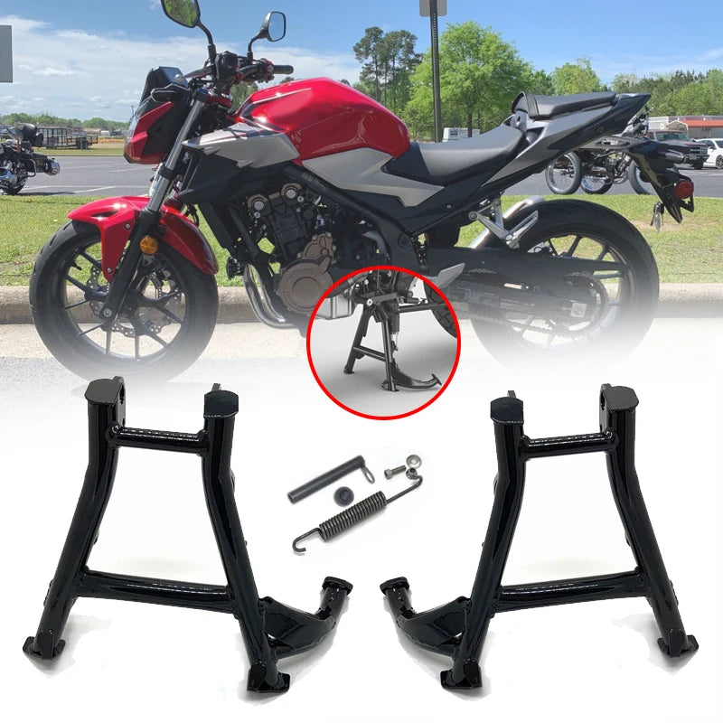 2023 New CB500X CB500F Motorcycle Middle Kickstand Center Parking Stand Firm Holder Support Fit For Honda CB 500X 500F 2013-2022