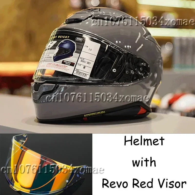 Shoei Z8 Bright Grey Full Face Helmet RF-1400 NXR2 Motorcycle Helmets Riding Motocross Racing Motobike Helmet