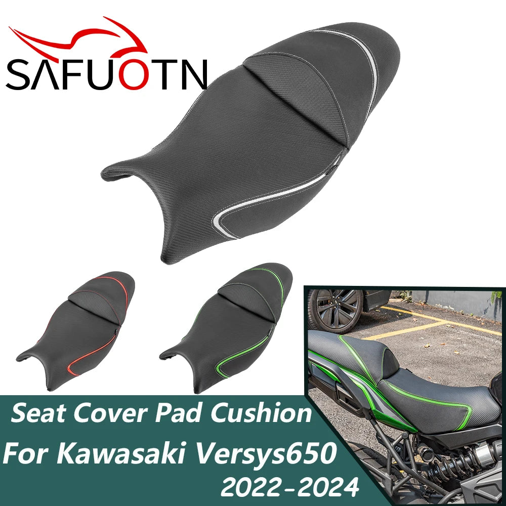 Versys650 One Piece Seat Cover For Kawasaki Versys650 2022-2024 2023 Motorcycle Driver Seat Cushion Pad Accessories