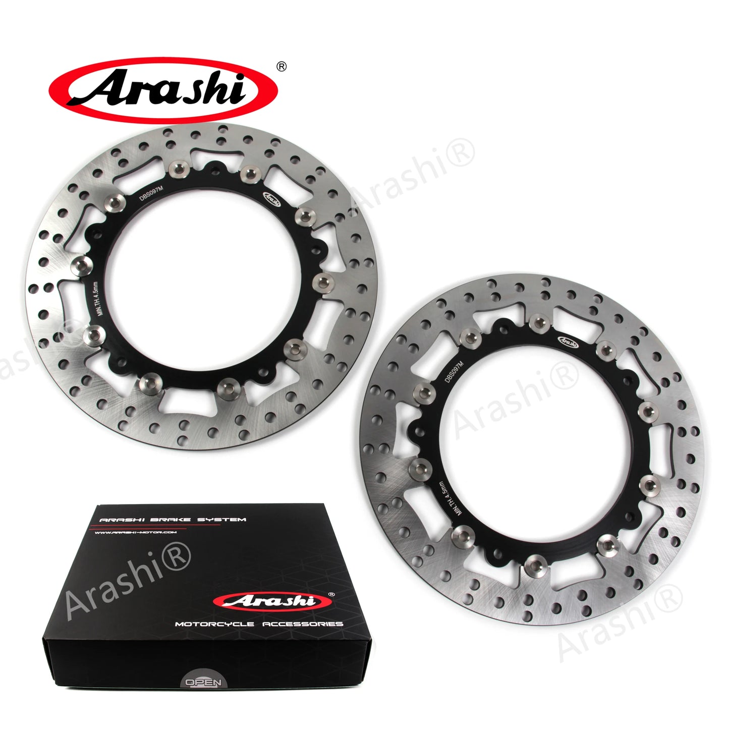 Arashi 2PCS For BMW R1200GS ABS 2013 2014 2015 2016 2017 2018 CNC Floating Front Brake Discs Rotors R 1200 GS R1200 Accessories