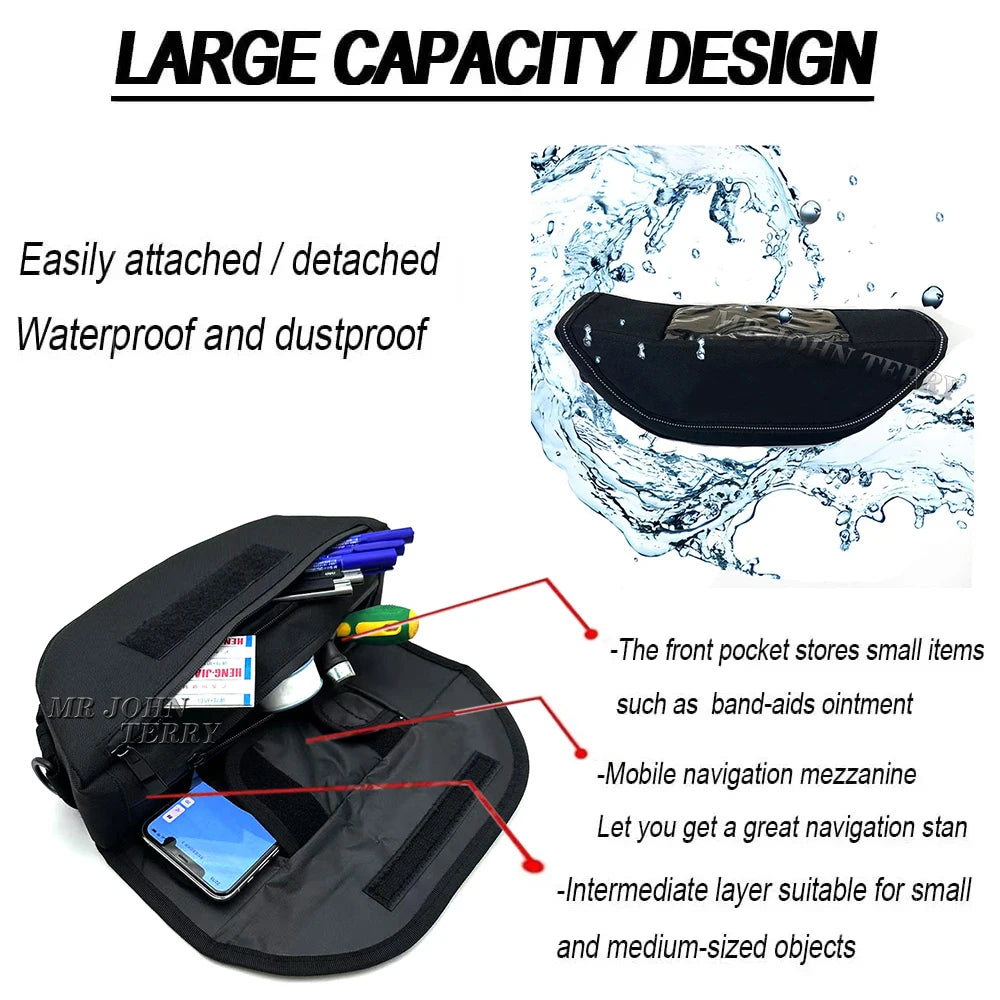For HONDA XL750 Transalp XL 750 xl750 TRANSALP 2023 Motorcycle Accessories Storage Travel Tool bags Waterproof Handlebar Bag