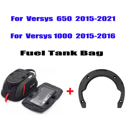 Motorcycle Tube Bag Magnetic Fixation Motorbike Tank Organizer For Kawasaki Versys 650 2015-2021 Versys 1000 2015-2016