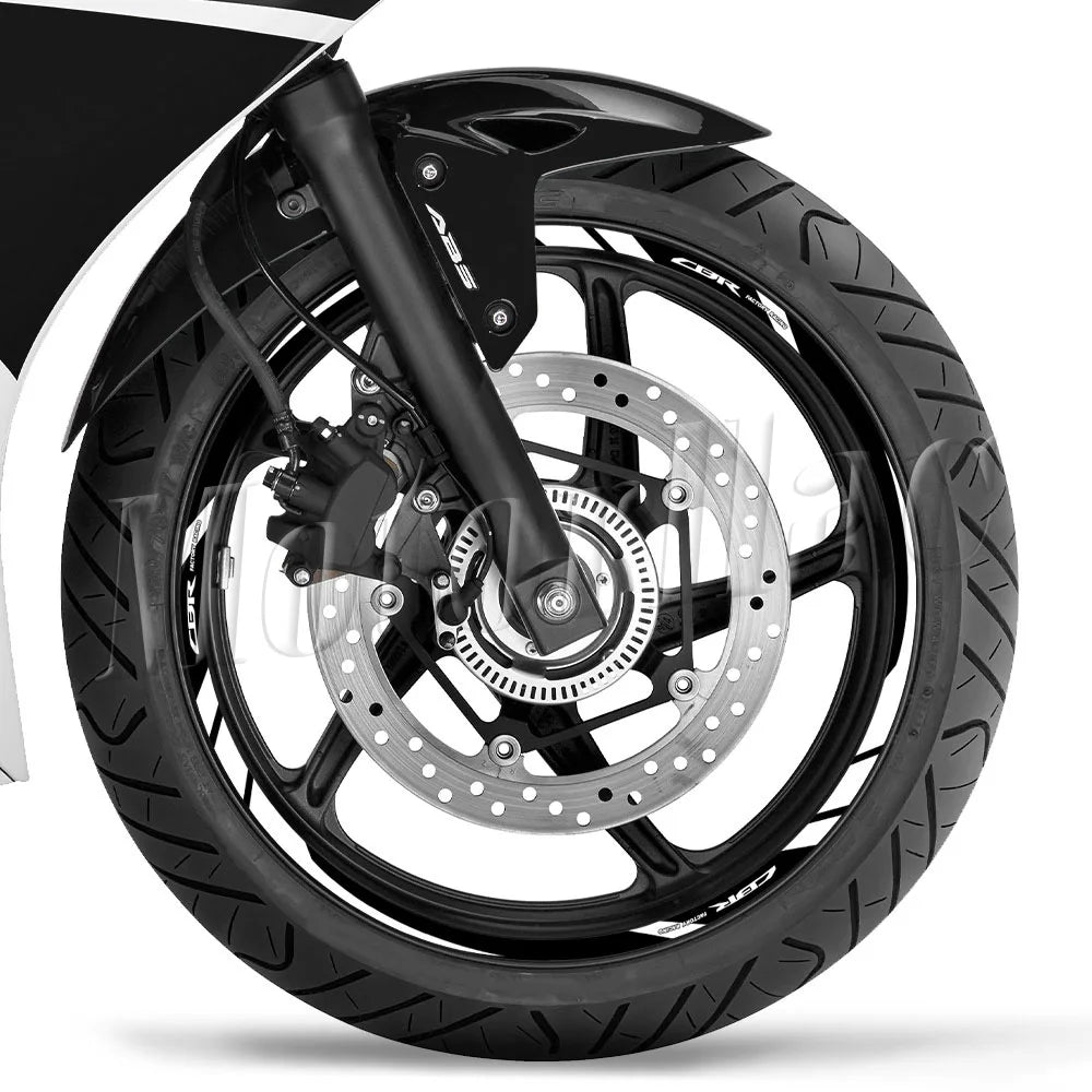 For Honda CBR 400 600RR 650R 1000RR 250R 500r CB650F Motorcycle Wheel Rim Sticker Decal Reflective Stripe Tape Accessories