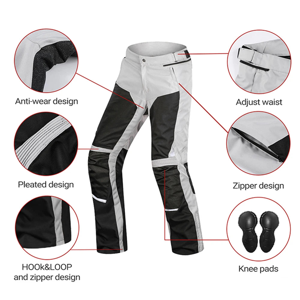 Motorcycle Jacket Pants Suit Autumn Winter Waterproof Cold-proof Motorbike Riding Moto Jacket Touring CE Protective Gear