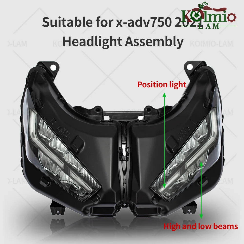 Fit for 2021 - 2024 Honda X-ADV750 XADV 750 Motorcycle Headlight Head Light Lamp X-ADV 750 2022 2023 Front Headlamp Assembly