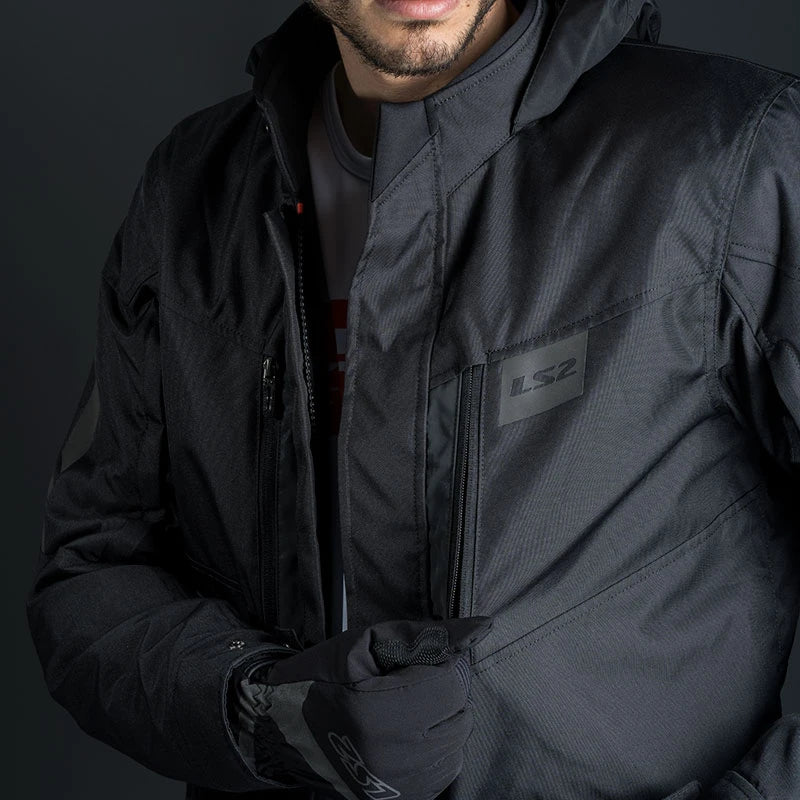 LS2 MJ133 motorcycle riding clothing spring winter male motorcycle racing pull suit anti-fall wear four seasons general moto jac