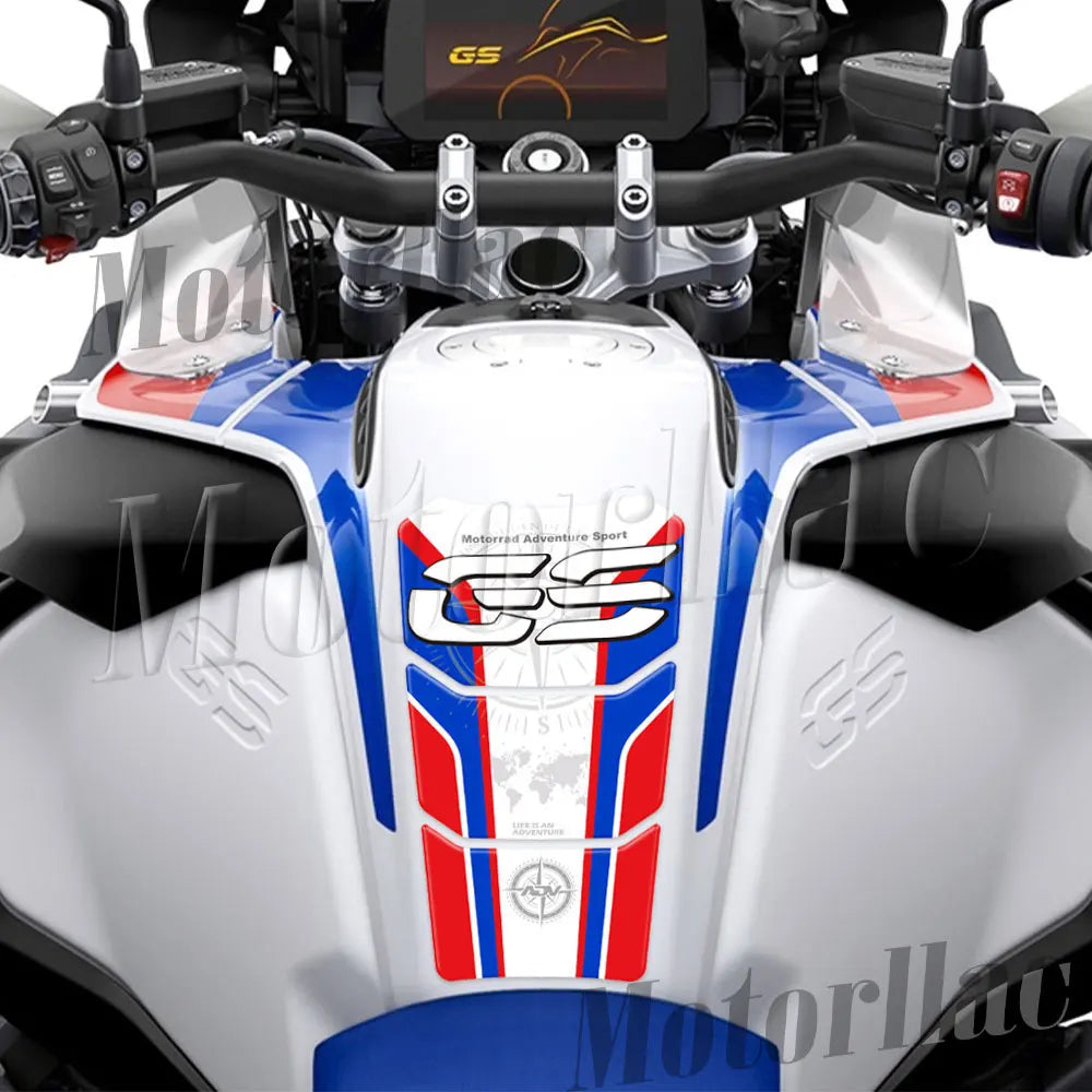 3D R 1200/1250 GS Adv Tank Pad Stickers Gas Tank Protection Decals For BMW R1250GS Adventure 2019-23 R1200GS Adv LC 2014-19