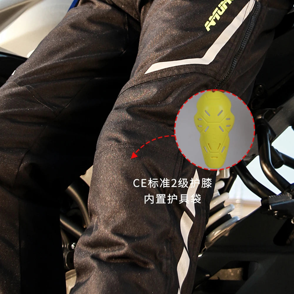 Wear-resistant Motorcycle Pants Anti-fall Motorcycle Knee Protection Equipment Windproof Motocross Pants Reflective Biker Pants