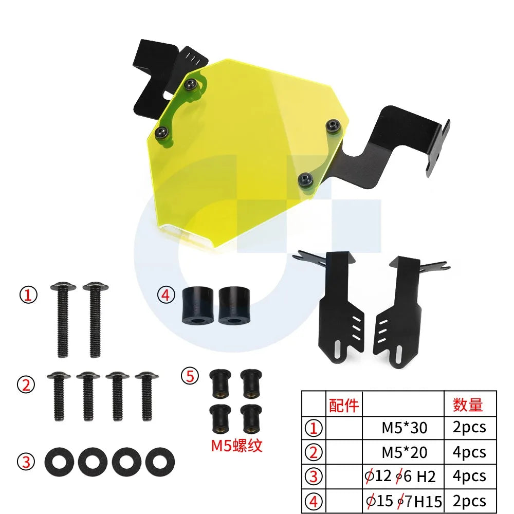 For Suzuki V-Strom 800DE 2023-2024-2025 NEW Motorcycle CNC Acrylic Clear Headlight Protection Guard Lens Cover VStrom 800 DE