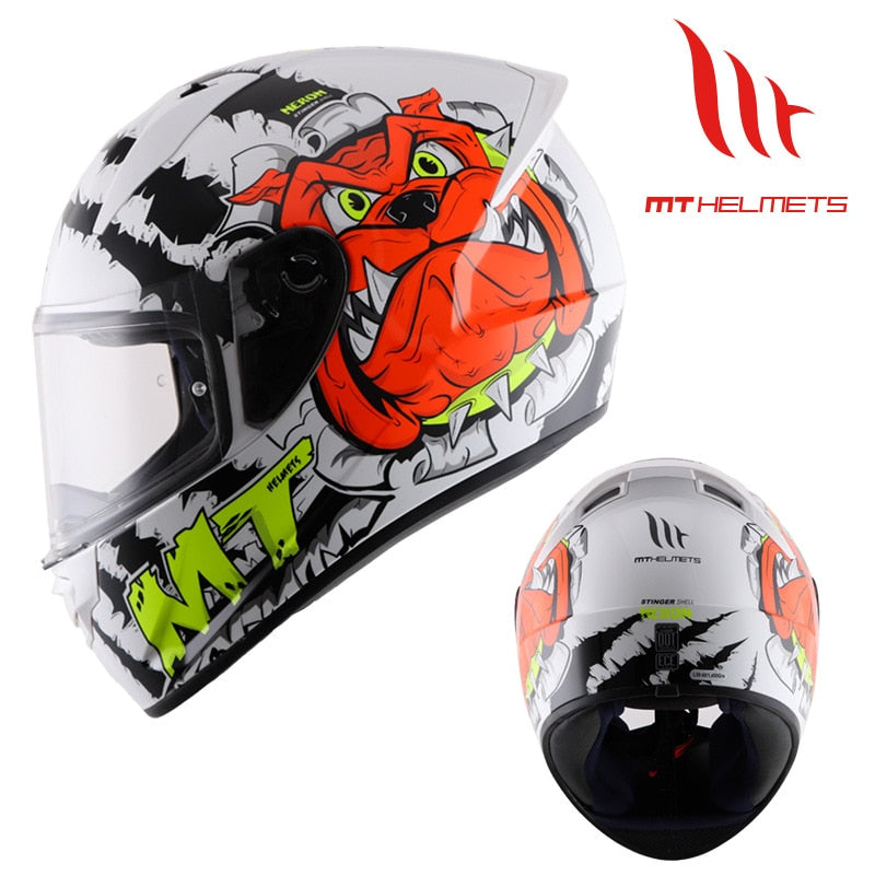 Unisex Retro Helmet MT Stinger Off-road Motorcycle Helmet Riding Full Face Helmet Motocross Helmet Capacete De Moto