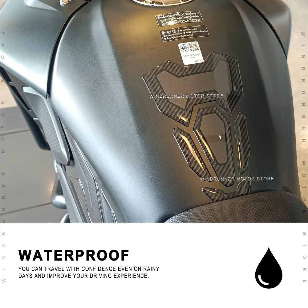 For Honda NX500 NX 500 2024 3D Epoxy Resin Sticker Motorcycle Tank Pad Anti Scratch Decal Non-slip Fuel Tank Protection Sticker