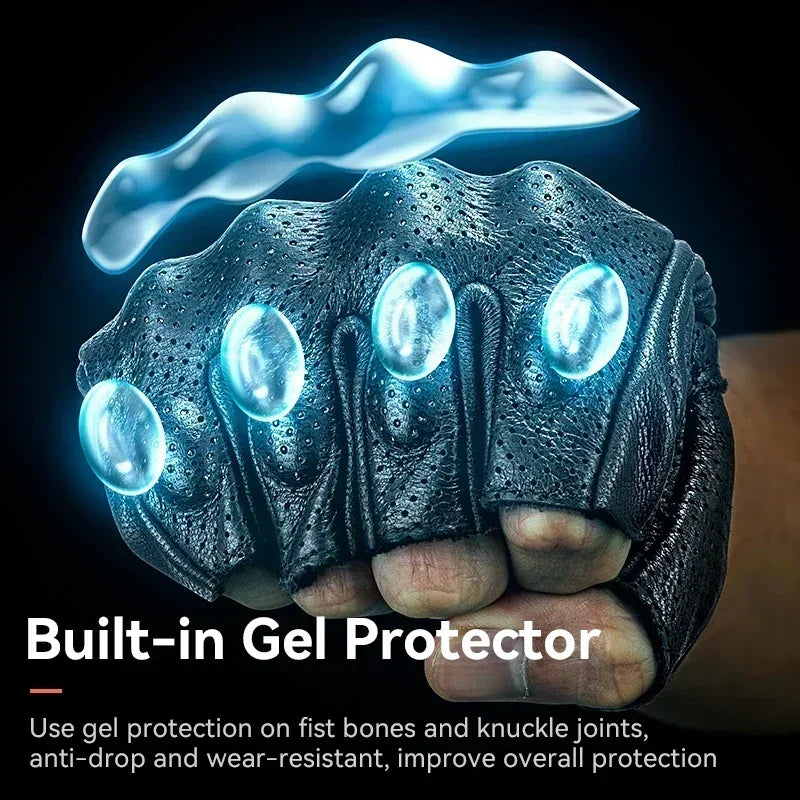 ROCKBROS Bicycle Men Women Gel Protector Tactical Motorcycle Gloves Sport Short Bike Gloves Breathable Half Finger Gloves