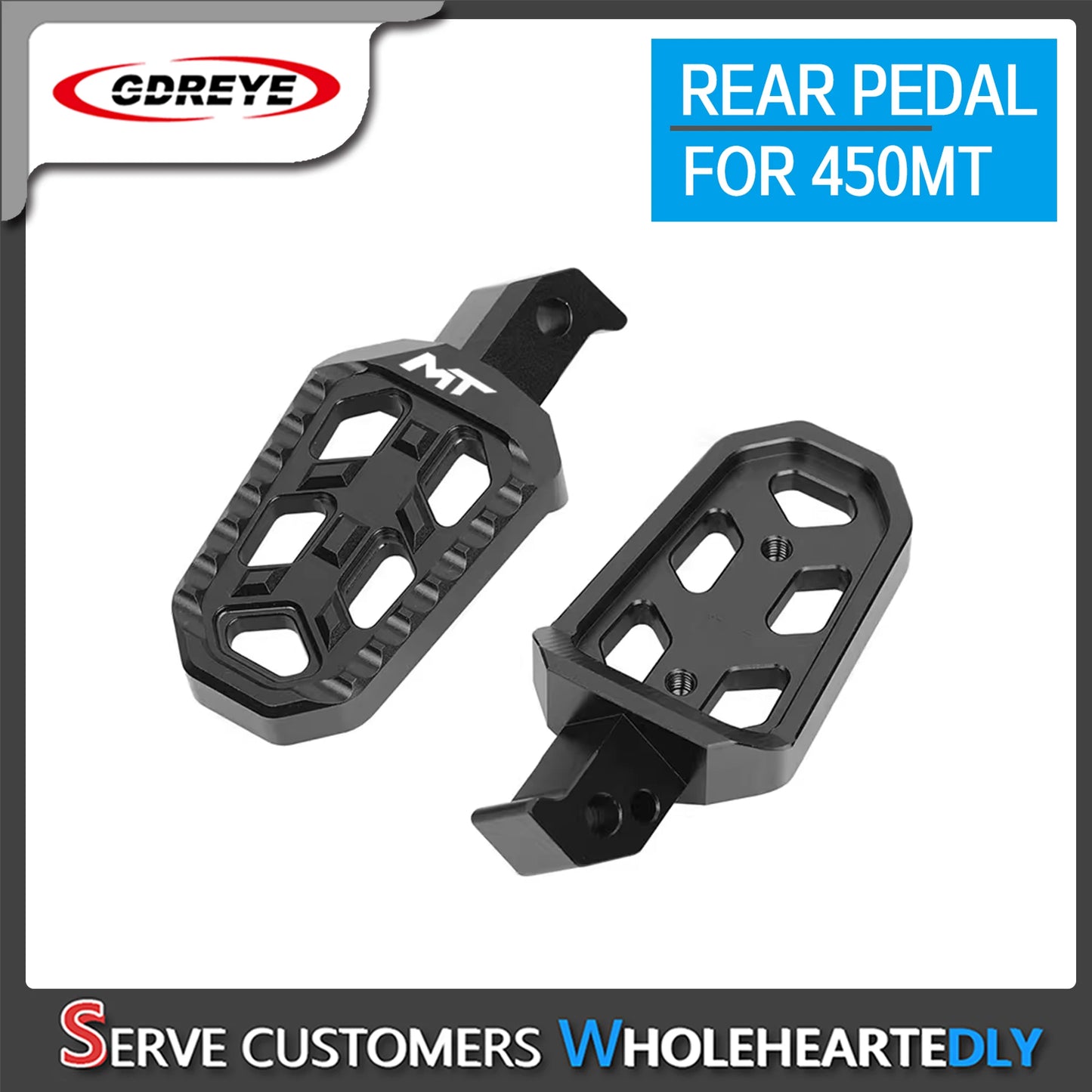 FOR CFMOTO 450MT 450 MT 2024 Motorcycle CNC Aluminium Rear Footrest Expandable Teeth Pedal Kit Foot Pegs Pedal