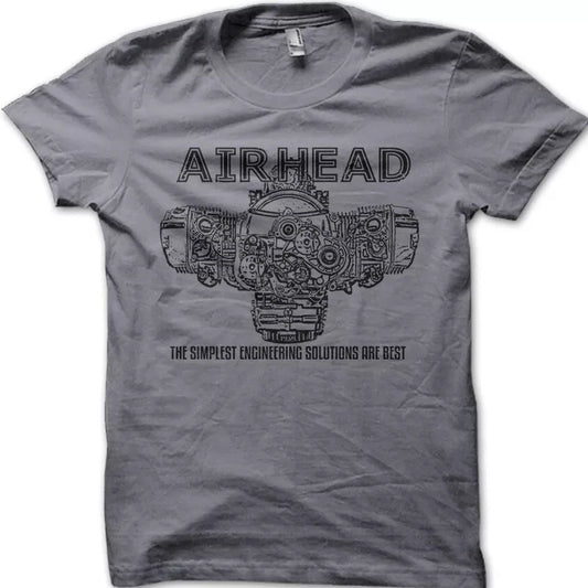 AIRHEAD Boxer bmw twin motorcycle R65 R75 R1200RT biker tshirt  Motorcycle summer preferred high-quality cotton tops streetwear