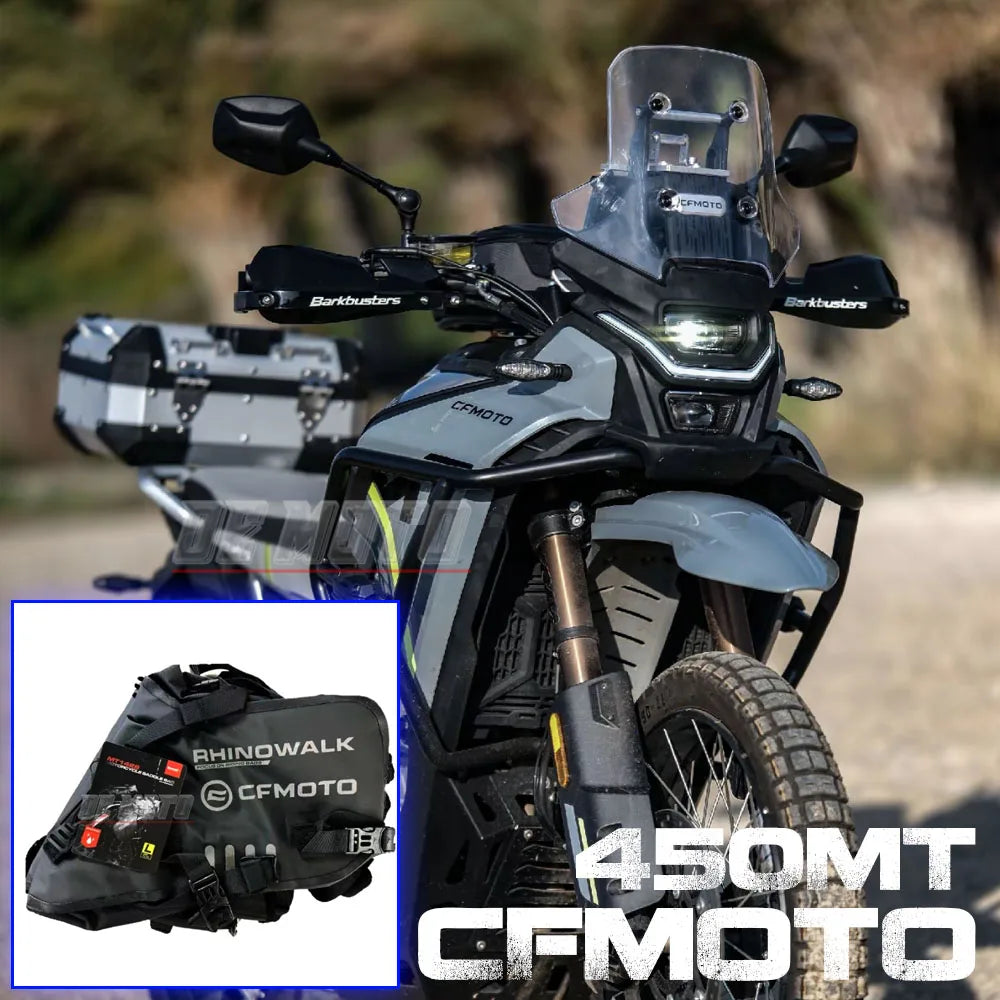 FOR CFMOTO 450MT Back Bag Storage Bag Waterproof Knight Bag Quick Release Side Box Bracket Side Bag Side Bag